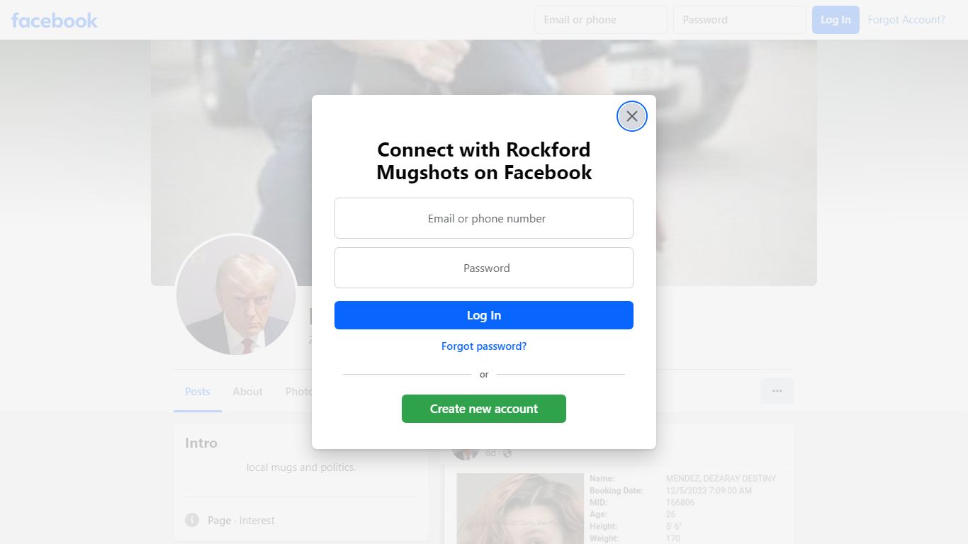 Rockford Mugshots - Facebook